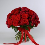 Букет «Красное — это Любовь»