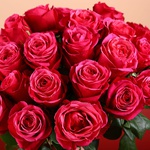 Букет з 51 вишневих троянд Черрі О