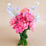 Bouquet with peonies and latirus "My fair lady"