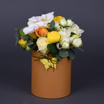 Complimentary floristic composition with yellow accents
