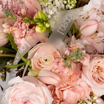 Букет в оттенках розового с гортензией