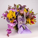 Букет «Фиолетовая симфония весны»