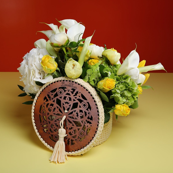 Floral composition "Marrakesh" yellow