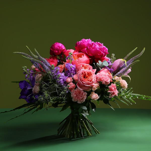 Bouquet of luxurious summer flowers