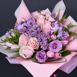 Delicate bouquet with lilac