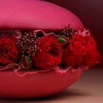 Floral composition in pink macaroon M