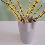 Beehive vase olive gray