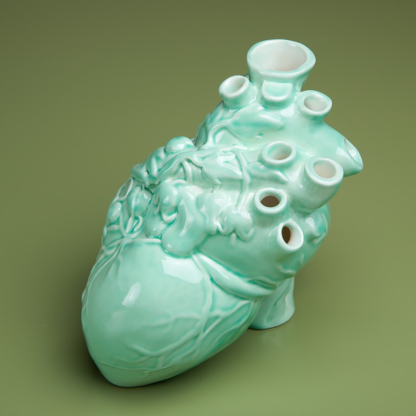 Vase "Heart" turquoise