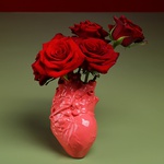 Керамічна ваза "Серце" рожева