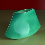 Керамическая ваза "Японский стиль" зеленая
