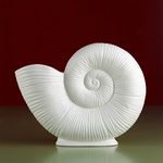 Керамічна ваза "Місячна спіраль" біла