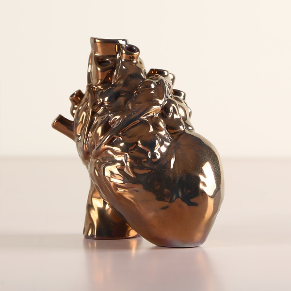 Vase "Heart" bronze