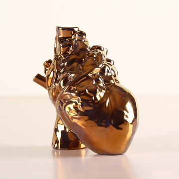Vase "Heart" brass