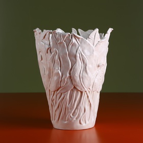 Ceramic vase "Botanical Touch" white