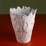 Ceramic vase "Botanical Touch" white