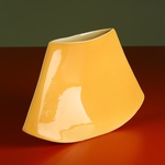 Ceramic vase "Japanese style" yellow
