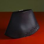 Керамическая ваза "Японский стиль" черная