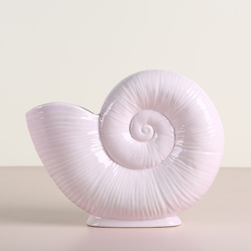 Ceramic vase "Lunar spiral" purple