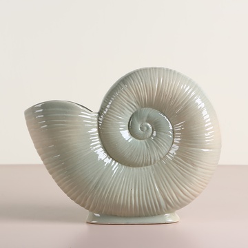 Ceramic vase "Lunar spiral" purple