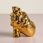 Vase "Heart" golden