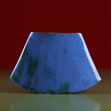 Ceramic vase "Japanese style" azure
