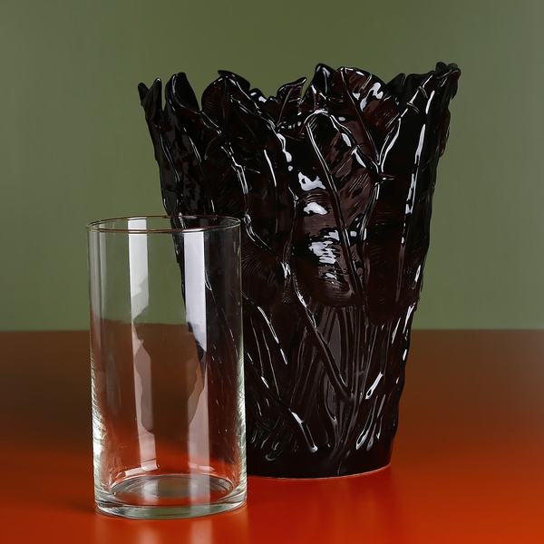 Керамічна ваза "Botanical Touch" чорна