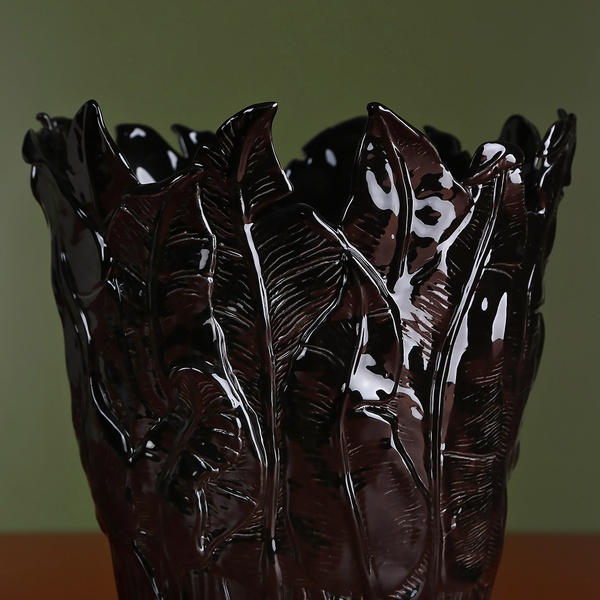 Ceramic vase "Botanical Touch" black