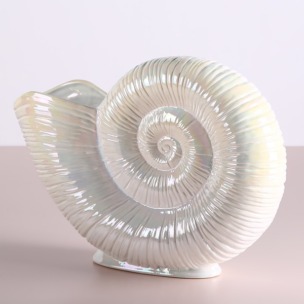 Vase "Moon Spiral" mother-of-pearl, large