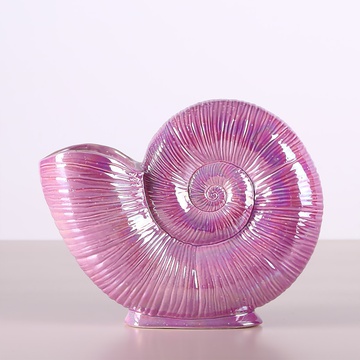 Ceramic vase "Moon Spiral" pink