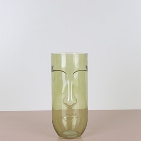 Face vase by HOFF-INTERIEUR green L