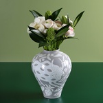 Vase Horshchyk medium, grey-white