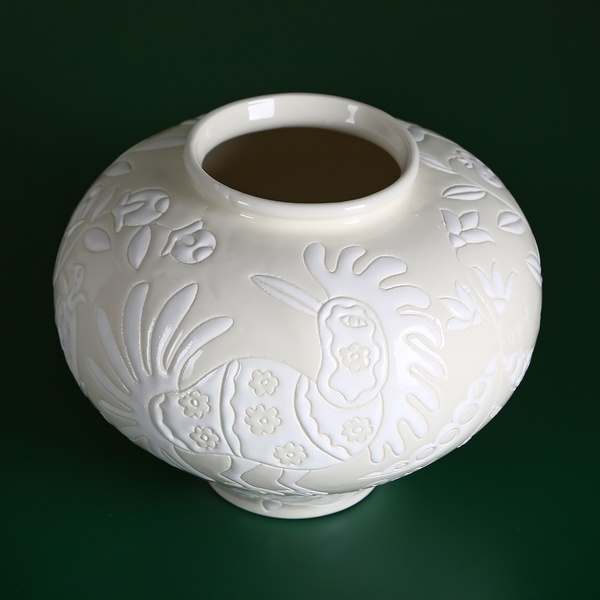 Vase Horshchyk small, beige