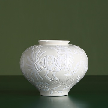 Vase Horshchyk small, white