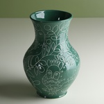 Vase Glechik, green