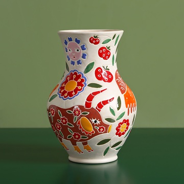 Vase Glechik, colored matt