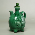 Ceramic kumanets (teapot-jug), made at the Vasylkiv Majolica Factory.