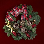 Christmas wreath Red-gold