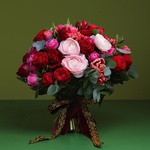 Bouquet with peony rose