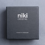 Авто дифузор Mr&Mrs Fragrance Niki Crystal з срібним кришталем Swarovski