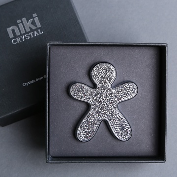 Auto Diffuser Mr&Mrs Fragrance Niki Crystal with Silver Swarovski Crystals