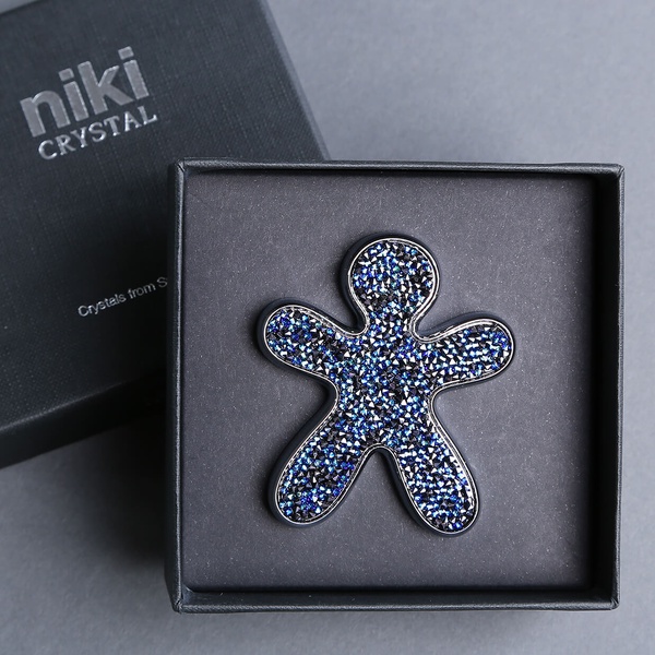 Авто диффузор Mr&Mrs Fragrance Niki Crystal с синими кристаллами Swarovski