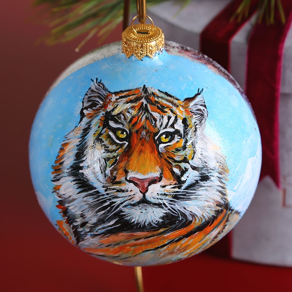 Новорічна куля символ року "Тигр"