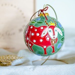 Ceramic Christmas ball "Goat"