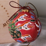 Новогодний керамический шар "Прилетел зверь Горыныч к Покотигорошку"