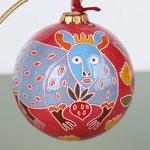 Новорічна керамічна куля "Миша"