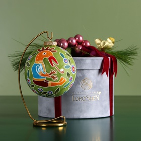 Ceramic Christmas ball "Rooster"