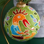 Ceramic Christmas ball "Rooster"