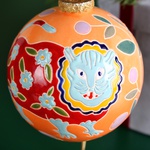 Новогодний керамический шар "Тигр"
