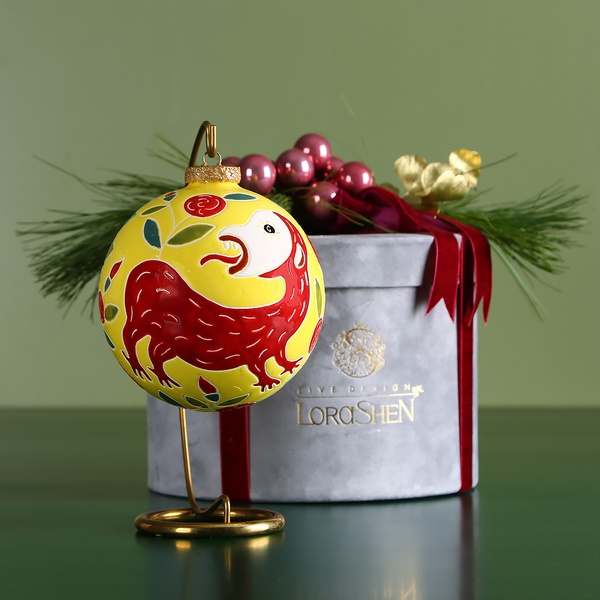 Ceramic Christmas ball "Monkey"