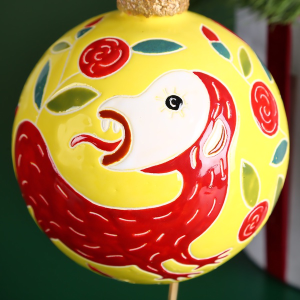 Ceramic Christmas ball "Monkey"